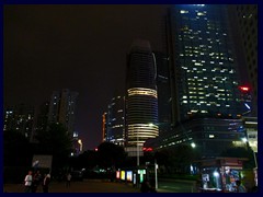 Zhujiang New Town at night.